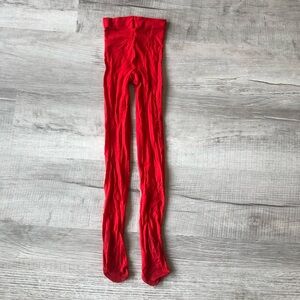 Cat and Jack Vibrant Red Tights size 7-10